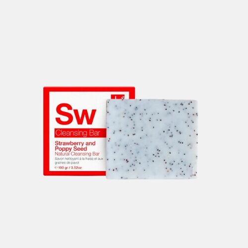 Strawberry & Poppy Seed Cleansing Bar (100 g), Dr. botanicals