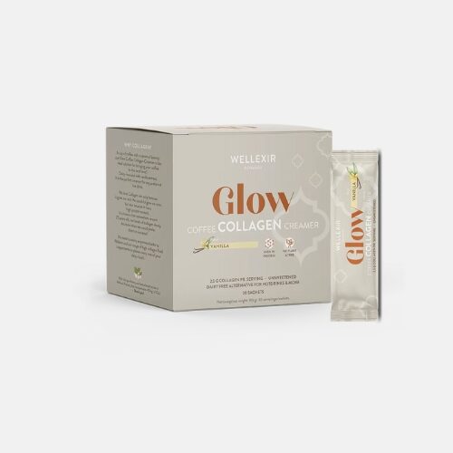 Glow Collagen Creamer Vanilla (30 poser), Wellexir